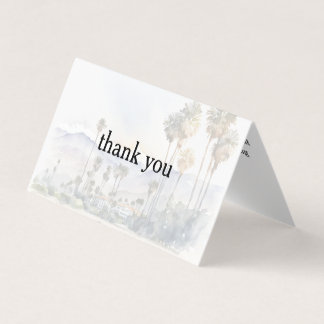 Santa Barbara Beach Wedding Thank You Card