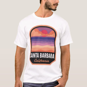 Santa Barbara CA Retro Sunset T-Shirt