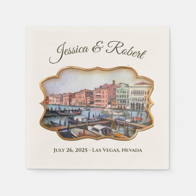 Santa Barbara, CA - Stearns Wharf Napkins (Front)