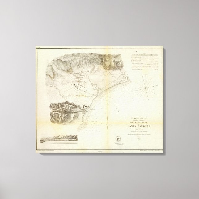 Santa Barbara, Calif Canvas Print (Front)