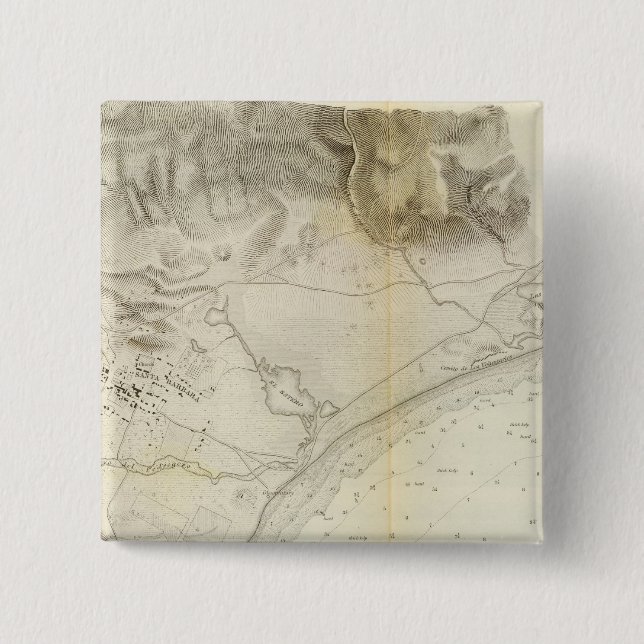 Santa Barbara, Calif Pinback Button (Front)