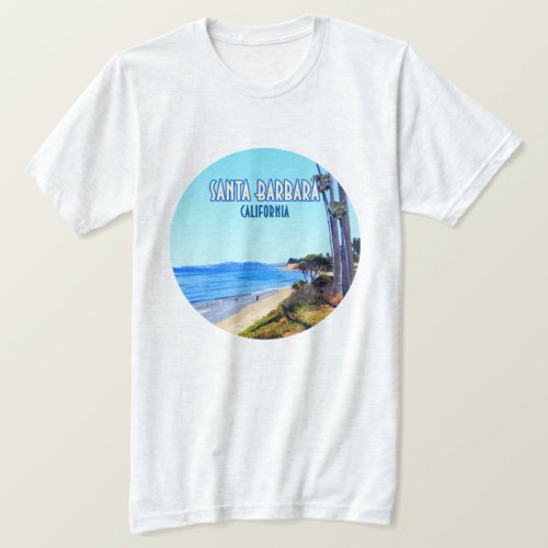 Santa Barbara California Butterfly Beach Montecito T_Shirt
