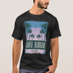 Santa Barbara California CA Vintage Vaporwave Retr T-Shirt