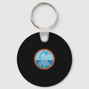 Santa Barbara California Dolphin Ca Vacation Souve Keychain