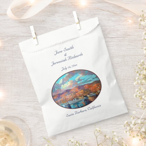 Santa Barbara California Favor Bag