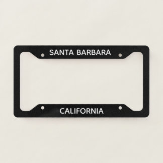 Santa Barbara, California License Plate Frame