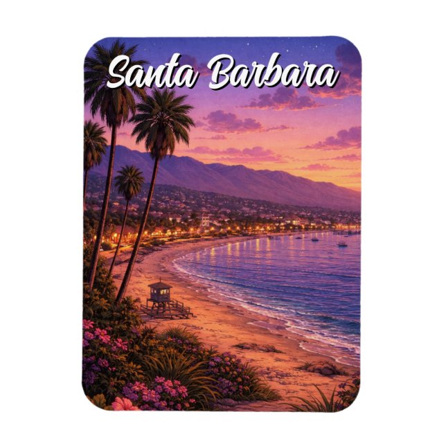 Santa Barbara California Magnet (Vertical)
