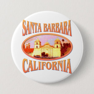 Santa Barbara California Pinback Button