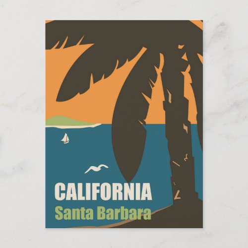 Santa Barbara California Postcard