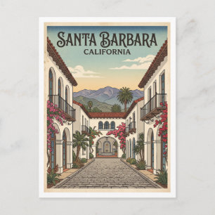 Santa Barbara California Postcard