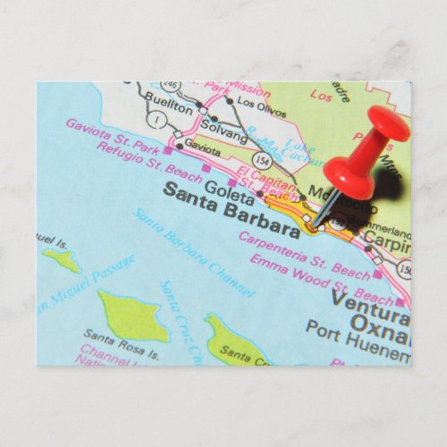 Santa Barbara California Postcard