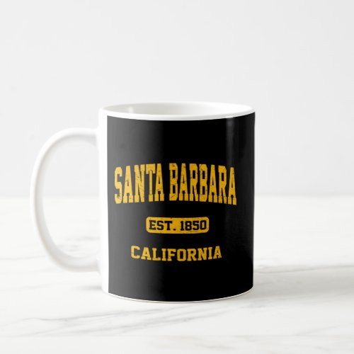 Santa Barbara California State Athletic Style Coffee Mug