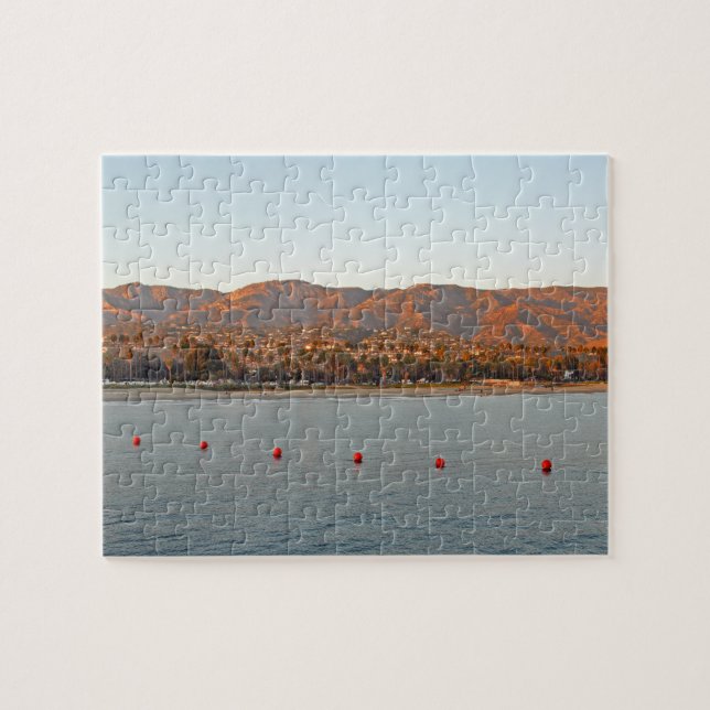Santa Barbara, California sunset mountains Jigsaw Puzzle (Horizontal)