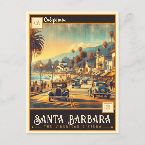 Santa Barbara California  Vintage Postcard