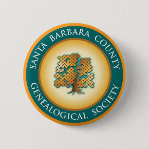 Santa Barbara Genealogical Society Button / Pin