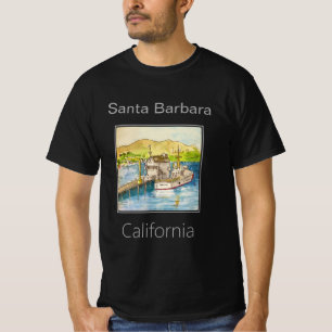 Santa Barbara Harbor, Santa Barbara, California T-Shirt