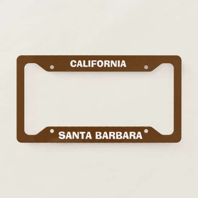 Santa Barbara License Plate Frame (Front)