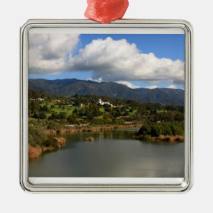 Santa Barbara Metal Ornament