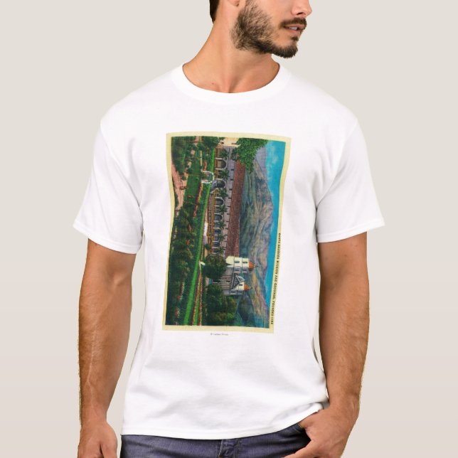 Santa Barbara Mission and Grounds T-Shirt (Front)