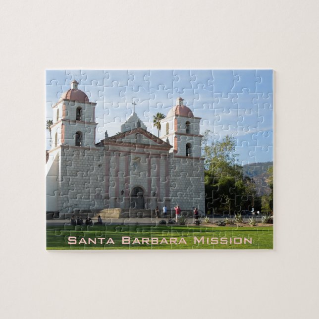 Santa Barbara Mission, California Jigsaw Puzzle (Horizontal)