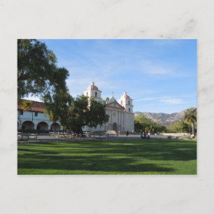 Santa Barbara Mission, California Postcard