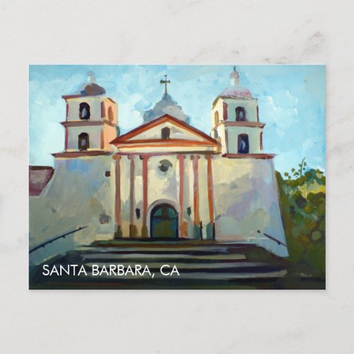Santa Barbara Mission Postcard