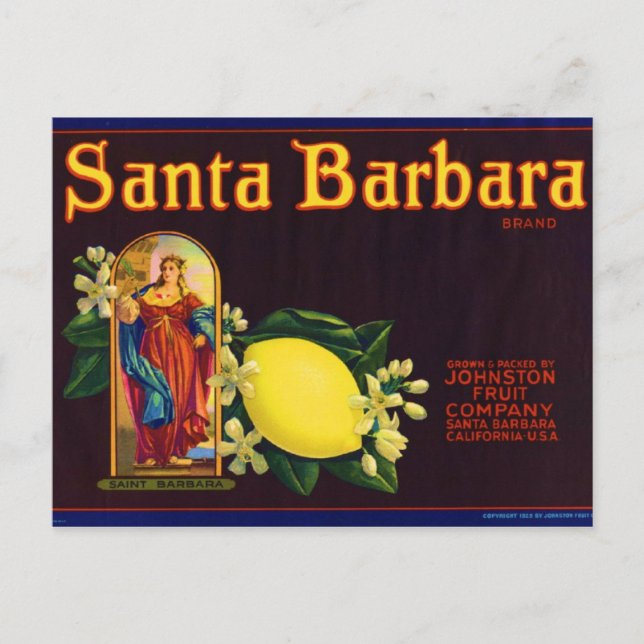 Santa Barbara Postcard (Front)