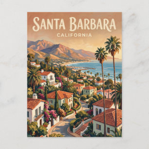 Santa Barbara Riviera California Postcard