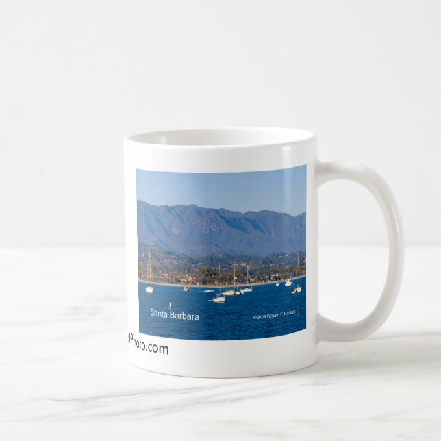 Santa Barbara Sailboats Products, California Coffee Mug (Right)