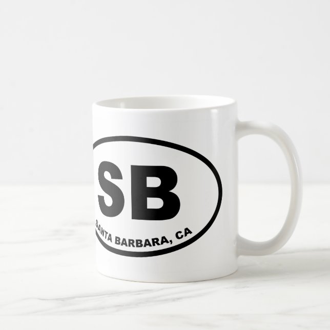 Santa Barbara SB Coffee Mug (Right)