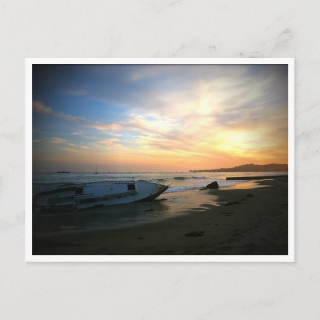 Santa Barbara Shipwreck Postcard (Front)