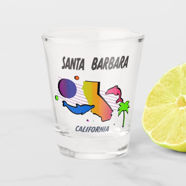 Santa Barbara Shot Glass (Front)