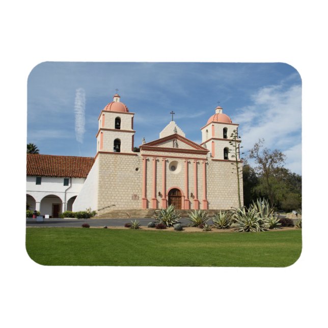 Santa Barbara Spanish Mission, California Magnet (Horizontal)