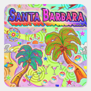 Santa Barbara Vacation Target Sticker