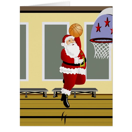 Santa Basketball Cards (Front)