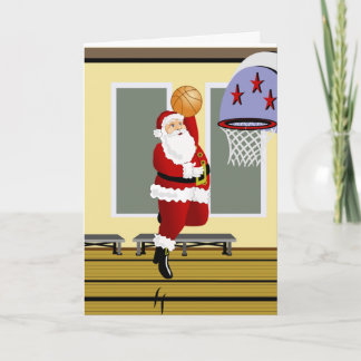 Santa Basketball Holiday Card