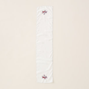 Santa Bat white long scarf