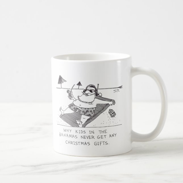 Santa Beach Time left hand mug (Right)
