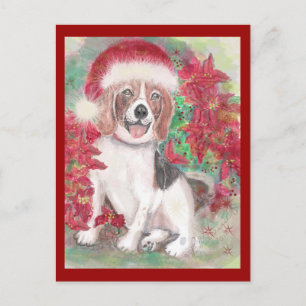 Santa Beagle Christmas card