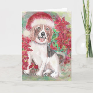 Santa Beagle Holiday Card