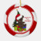 Santa Bear Baby's First Christmas Ornament