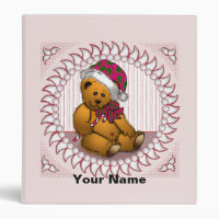Santa Bear Binder