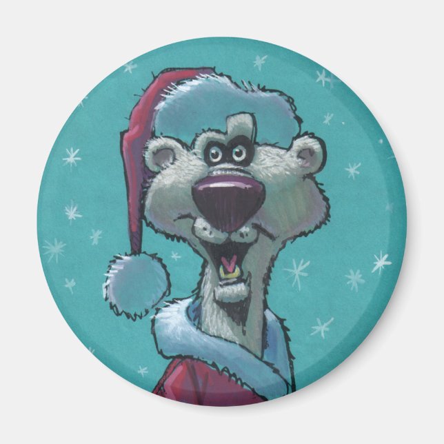 Santa Bear Magnet (Front)