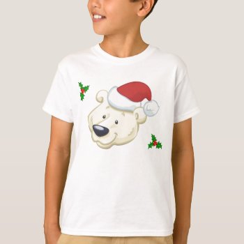 Santa Bear T-shirt by pixelholic at Zazzle