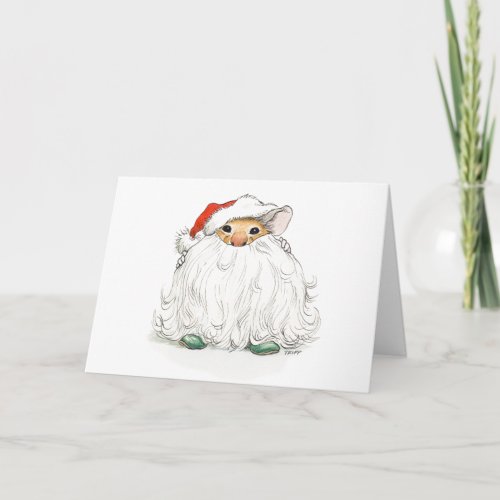 Santa Beard Mouse Card