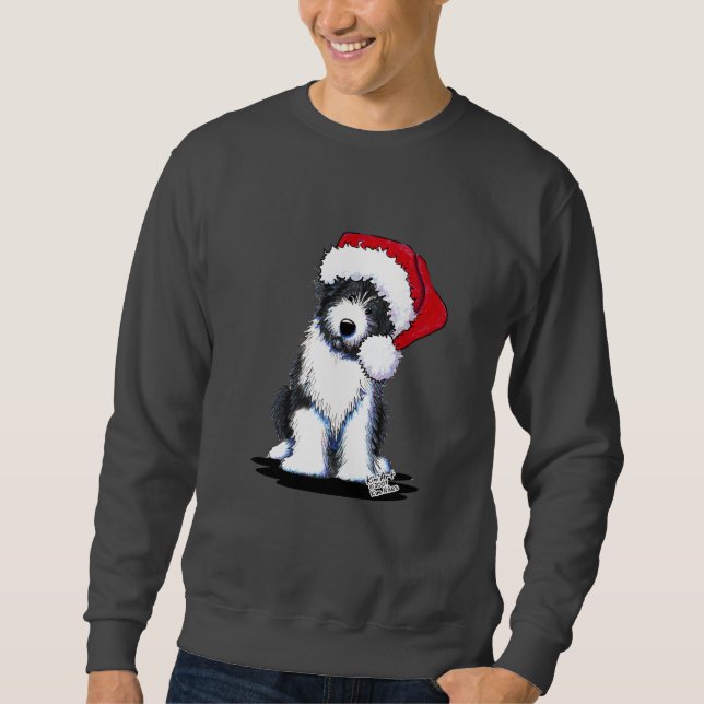 Santa Bearded Collie Apparel Sweatshirt (Front)