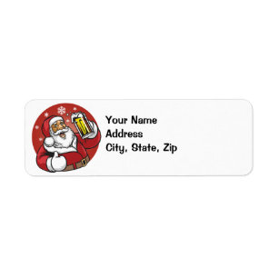 Santa Beer Label