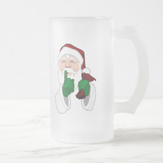 Santa Beer Mug Festive Christmas Santa Glasses Cup