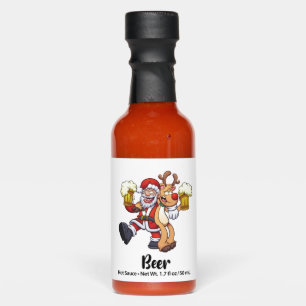 Santa Beer Reindeer Christmas Hot Sauces