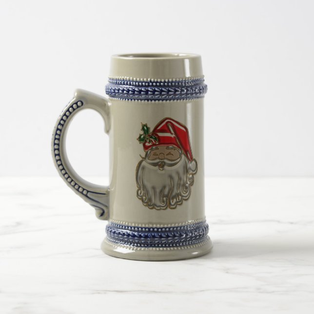 Santa Beer Stein (Left)